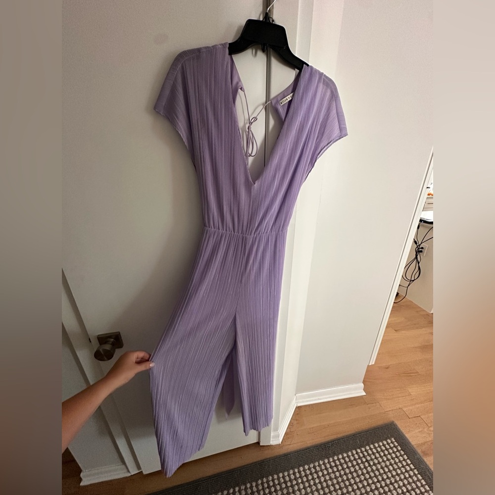 Alice + Olivia Lavender Jumpsuit